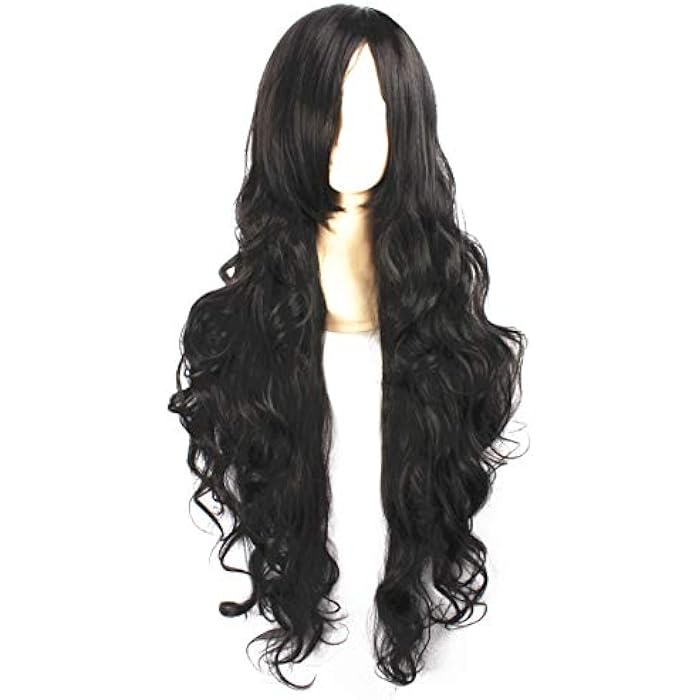 DILLARDS Fashion Japanese Manga Characters Long Curly Wigs Black-037L - Image 3